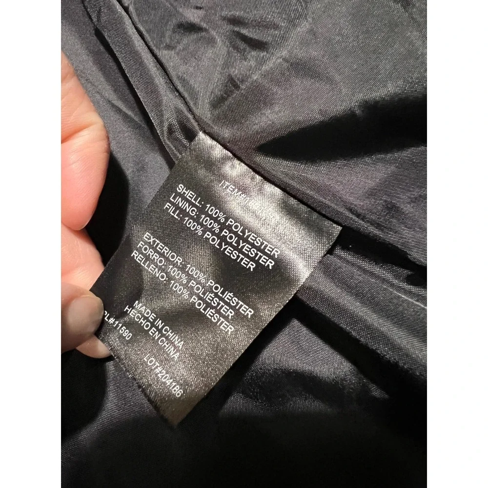 Weatherproof Womens Black Quilted Puffer Vest Longline Snap Front Small S/CH - Picture 9 of 9